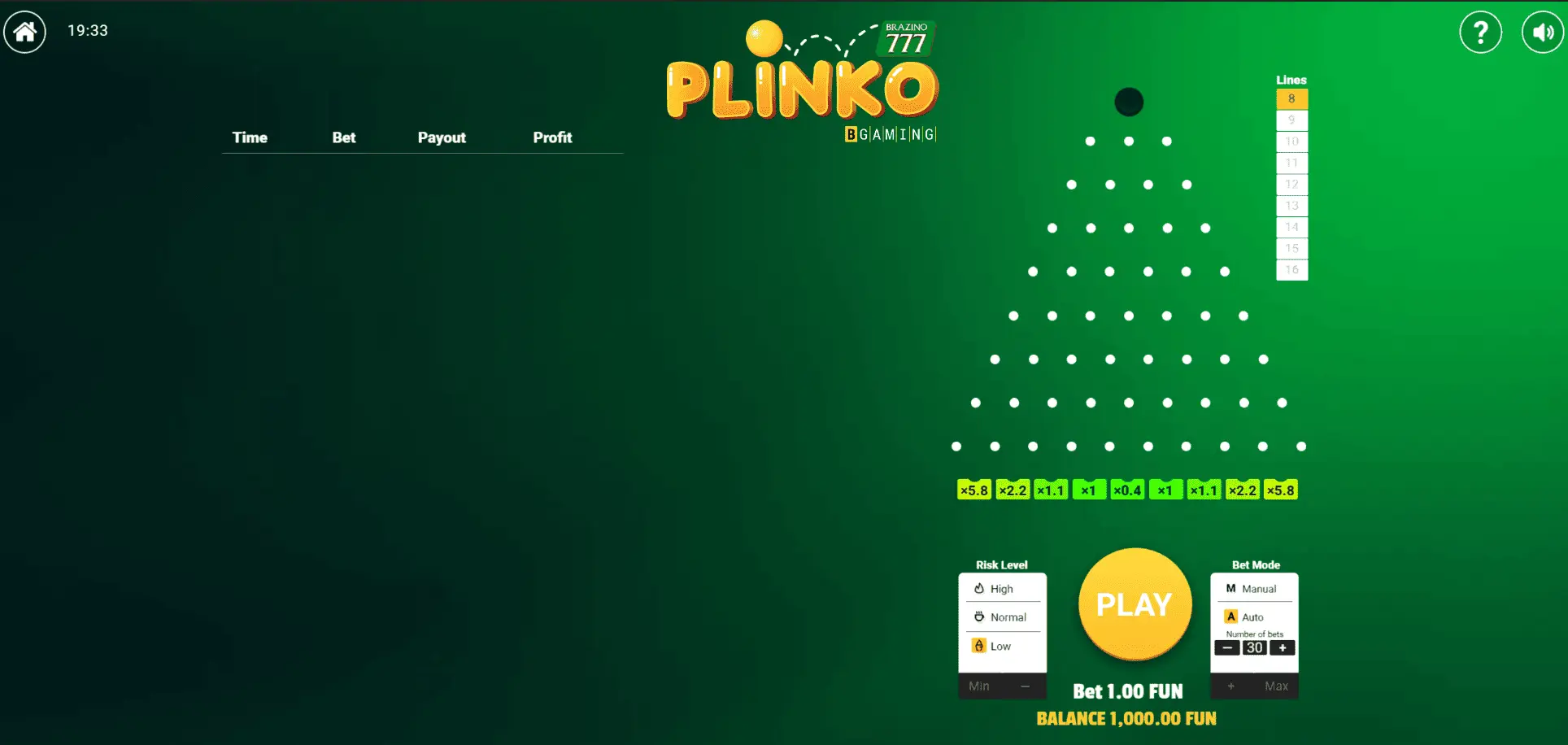 Plinko Brazino 777