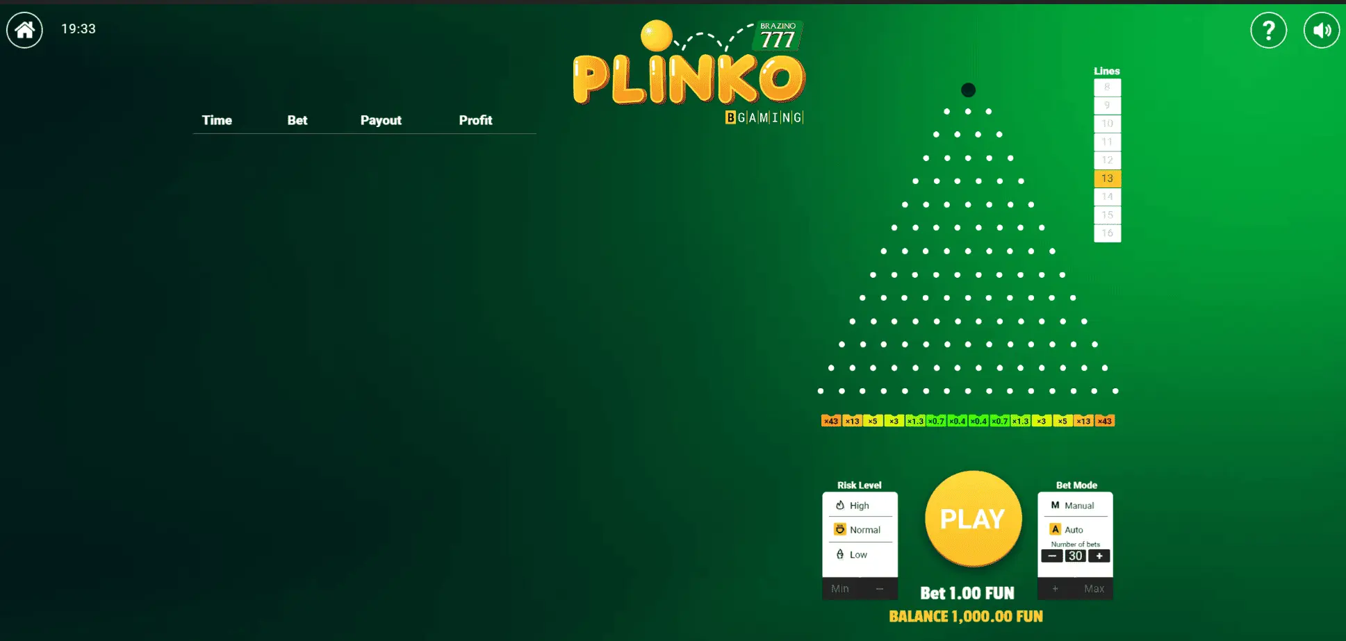 Plinko Brazino777