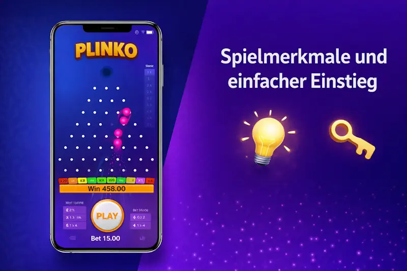 Plinko Spiel Interface auf NV Casino