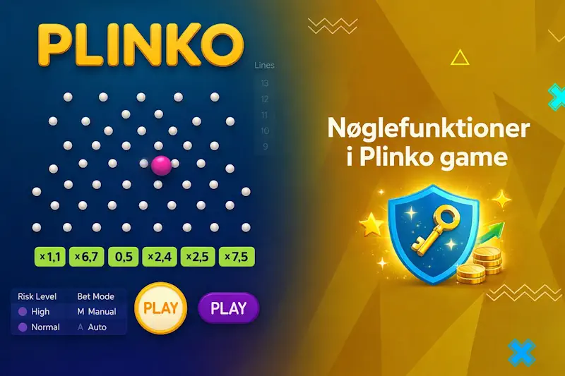 Nøglefunktioner i Plinko spil
