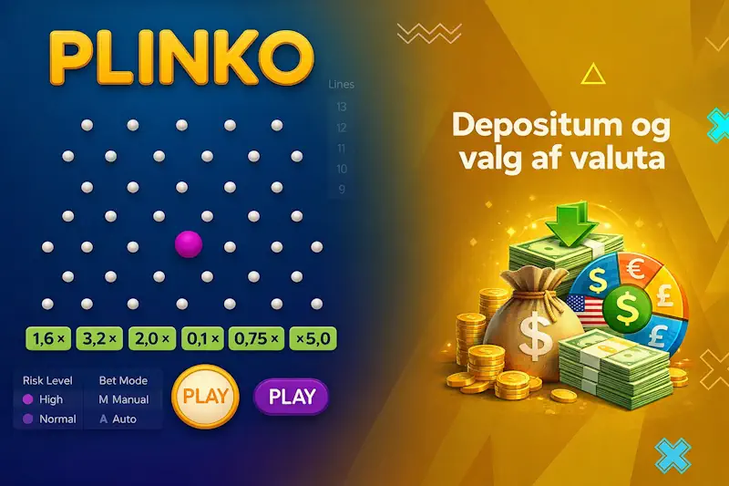 Depositum og valg af valuta/metode