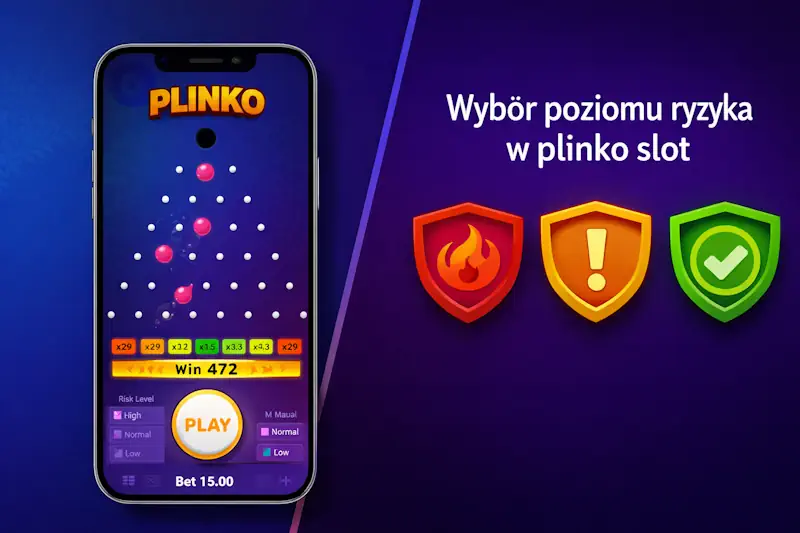Wybór poziomu ryzyka w plinko slot